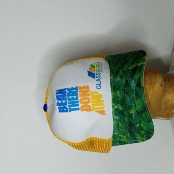 Glass Barn  Bean There Done That, lot of 3 Caps, mash back, adjustable tab, NWOT - Picture 4 of 7